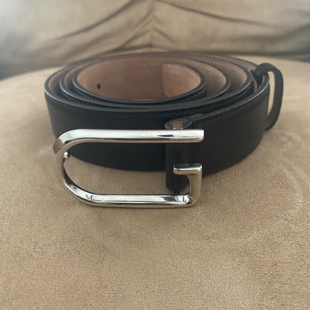 Black Gucci belt 36